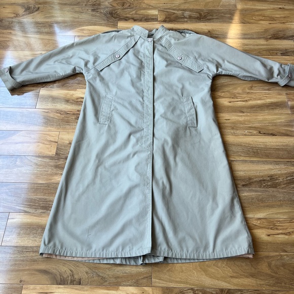 Via Veneto Italian -design Trench,cotton-blend Barn Coat Academic Office - Picture 5 of 9